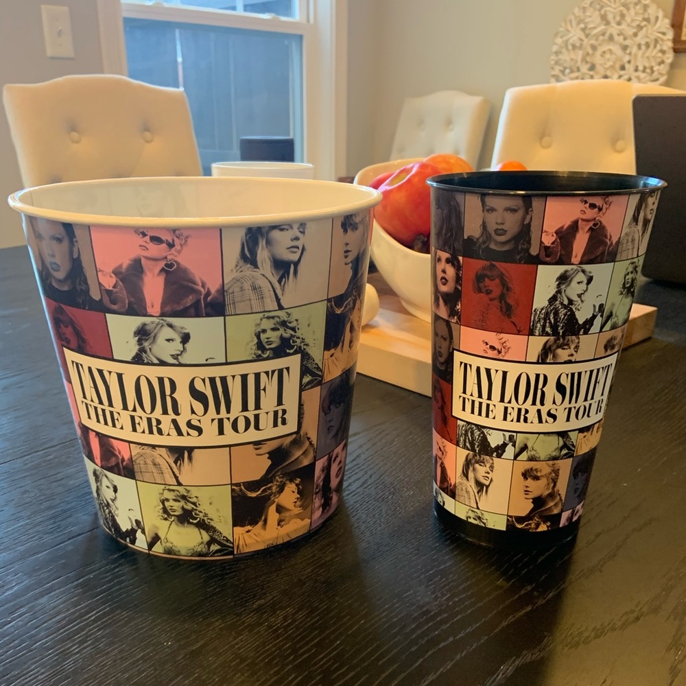 Taylor Swift Eras Tour Movie Large Cup and Popcorn Bucket